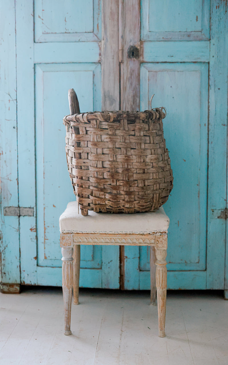 Large Vintage Swedish Basket