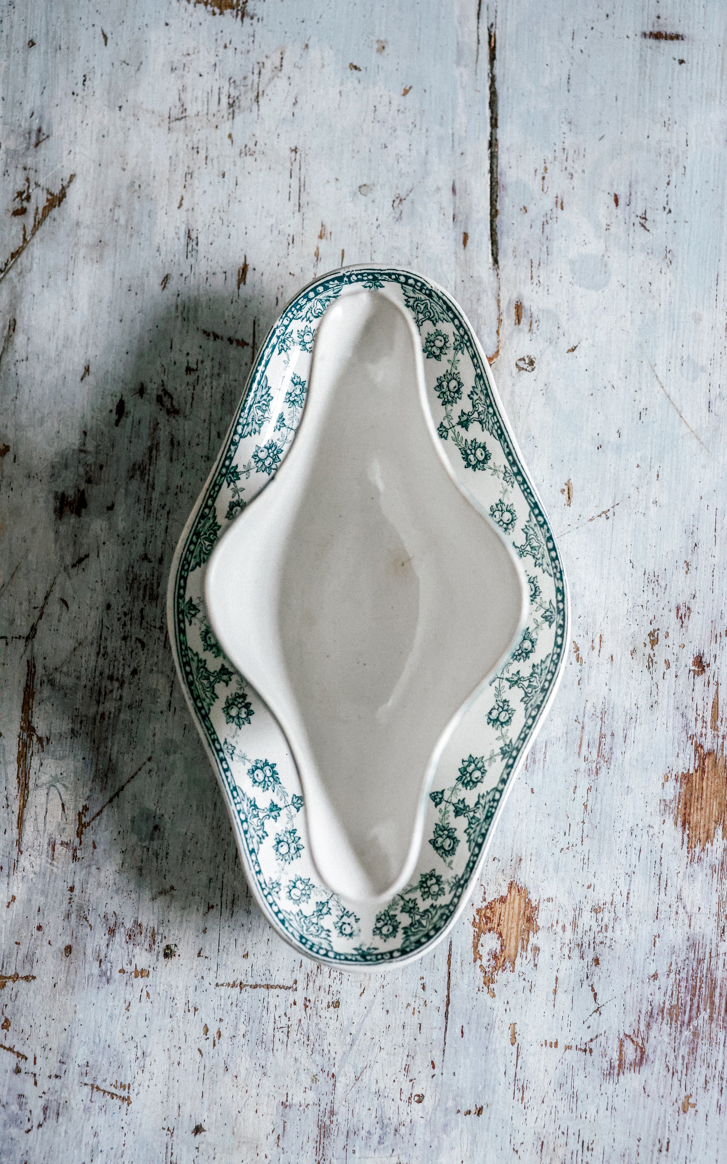 Vintage French Ironstone Sauce Boat