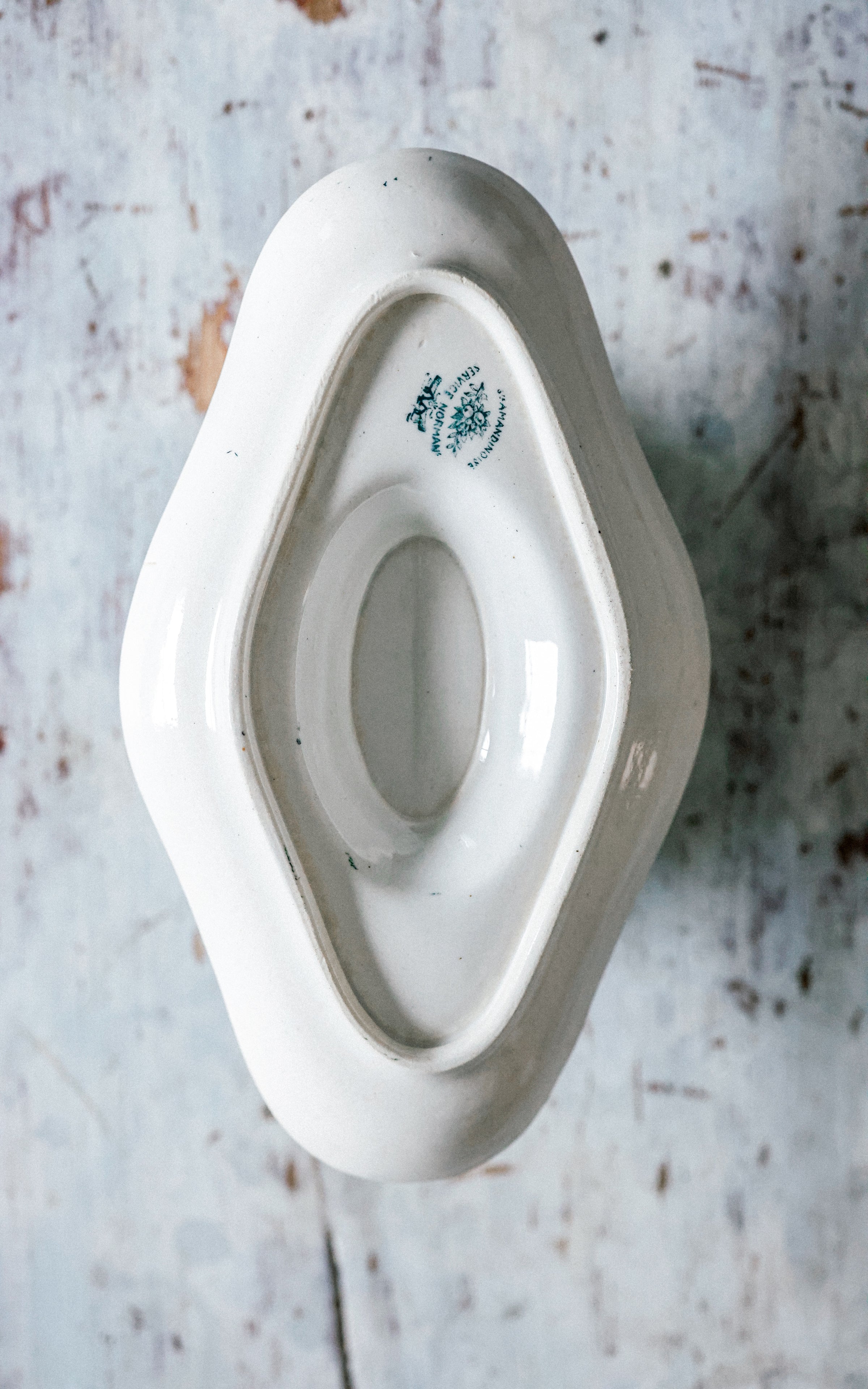 Vintage French Ironstone Sauce Boat