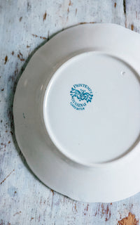 One Vintage French Stoneware Plate