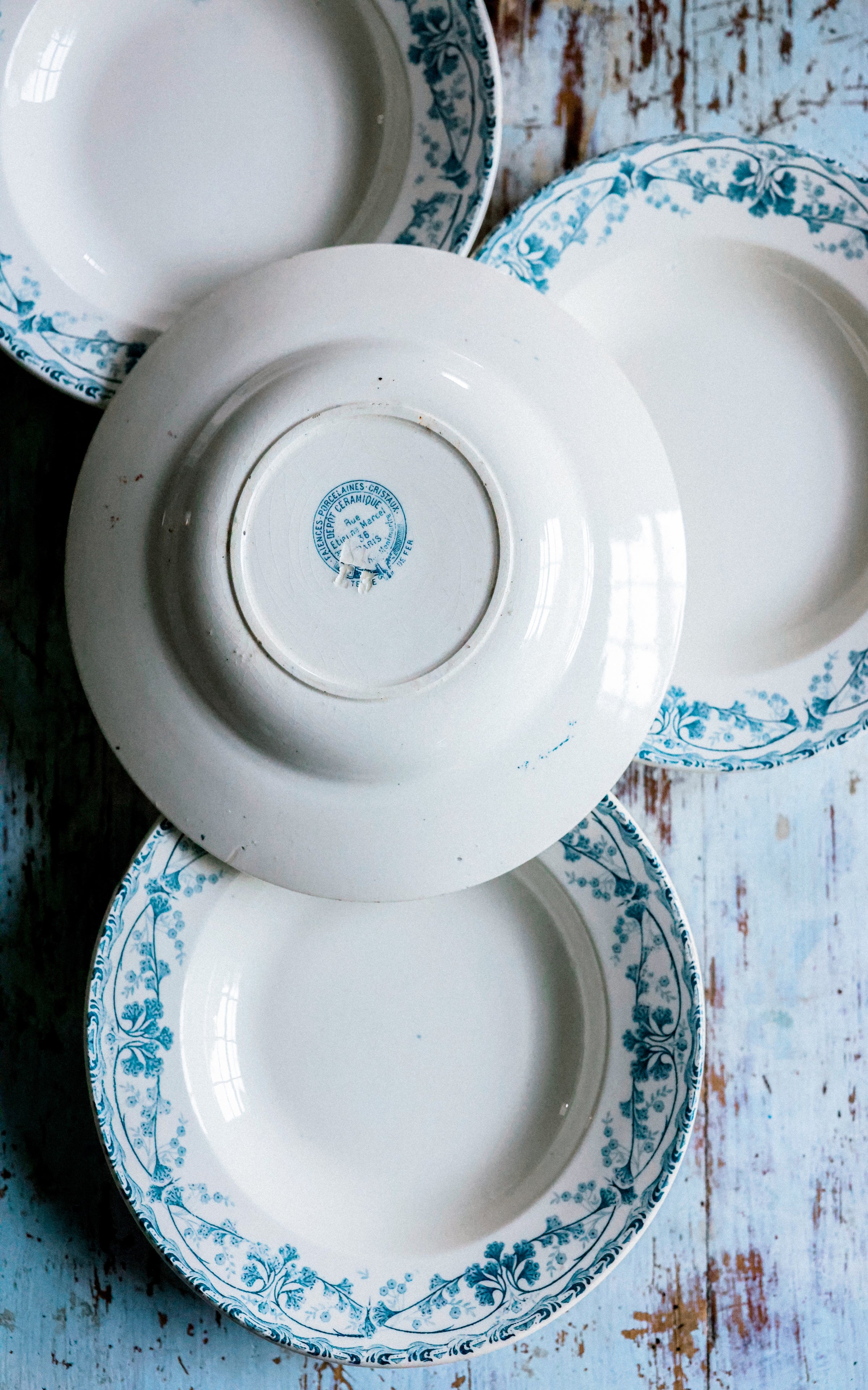 Set of Seven Vintage French Bowls