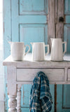 Set of Three Vintage French Stoneware Pitchers