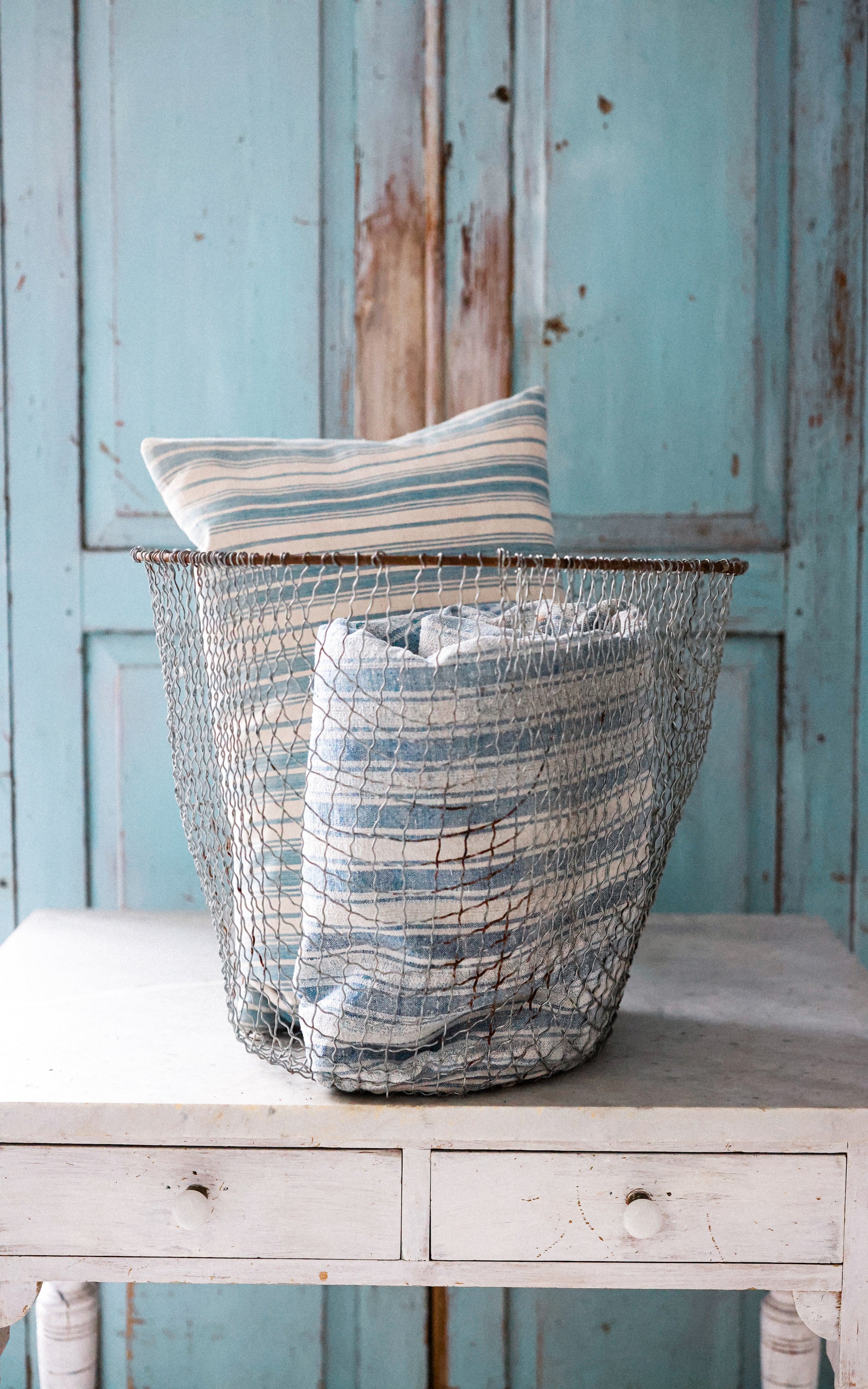 Vintage French Oyster Basket