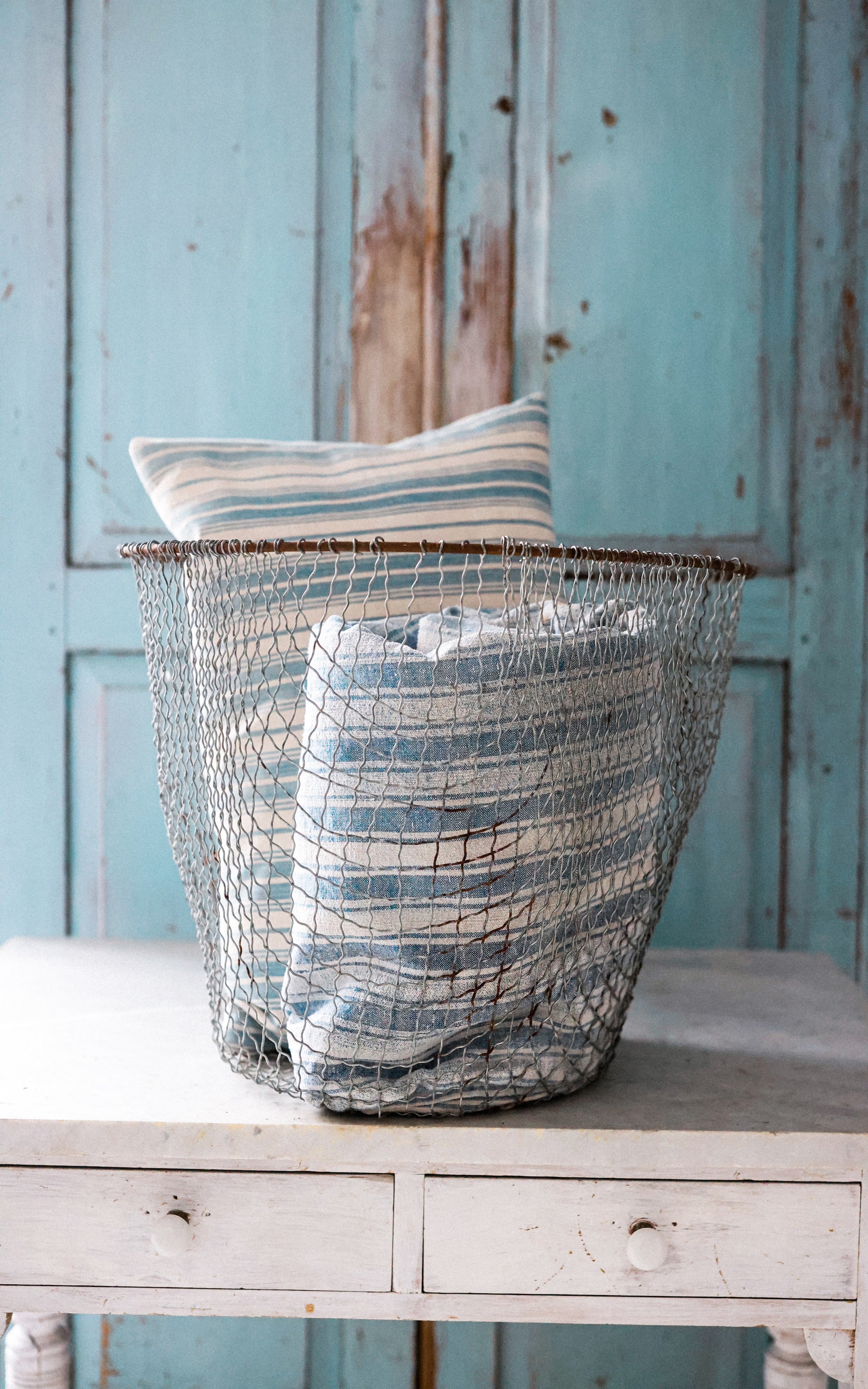 Vintage French Oyster Basket