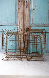 Vintage French Oyster Basket