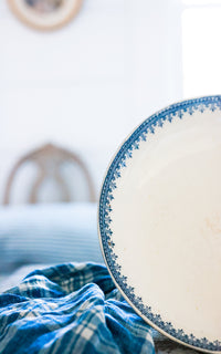 Vintage French Stoneware Compote