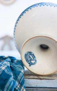 Vintage French Stoneware Compote