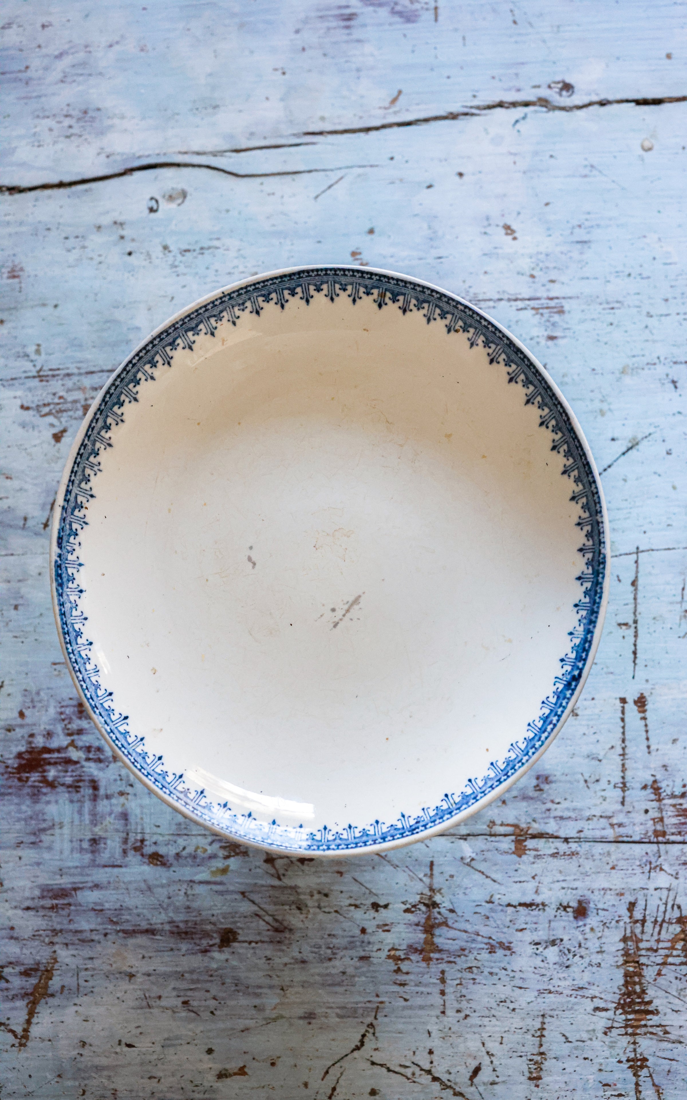 Vintage French Stoneware Compote