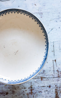 Vintage French Stoneware Compote