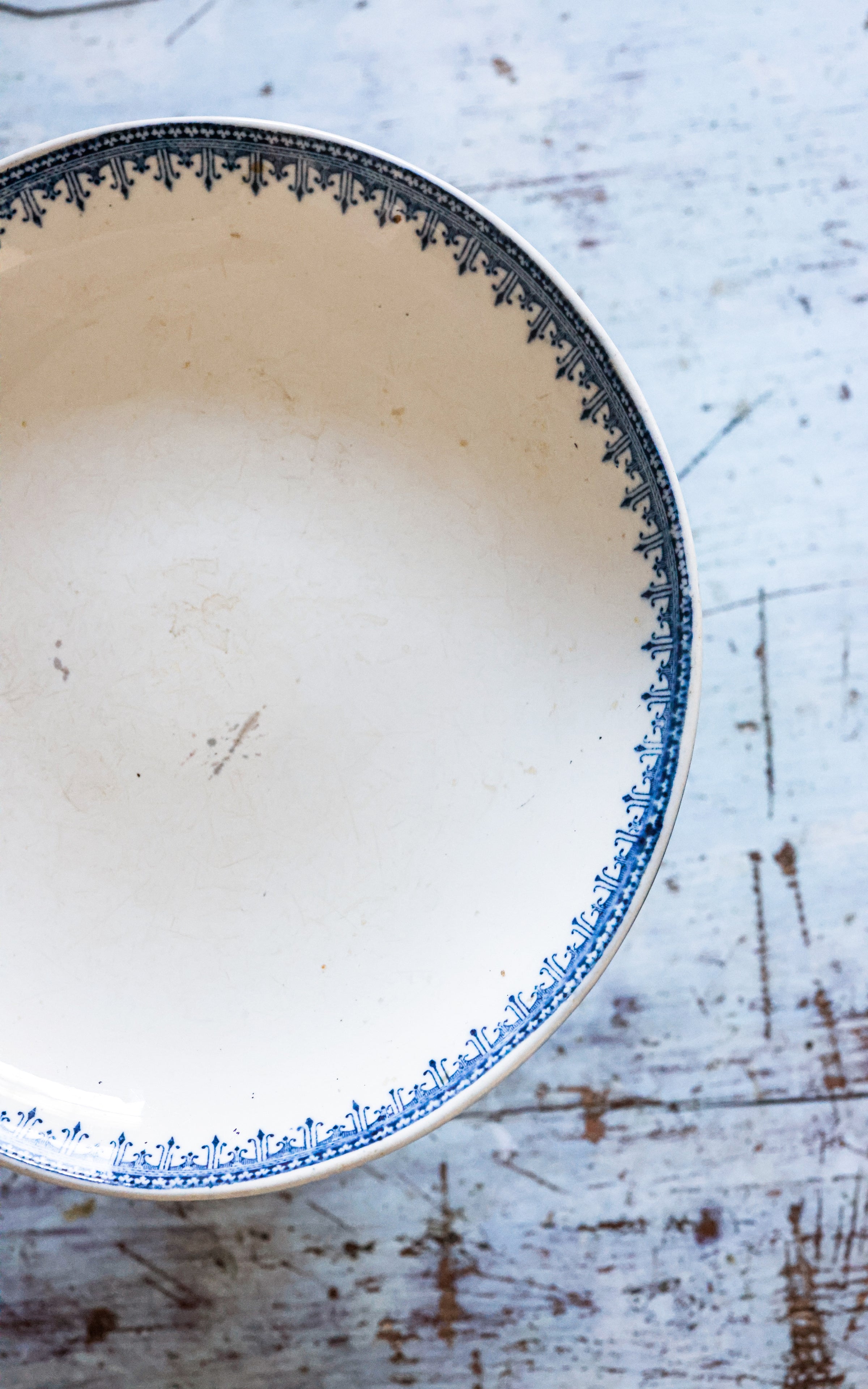 Vintage French Stoneware Compote