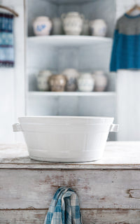 Vintage Belgian Ironstone Foot Bath