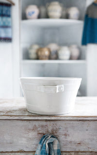 Vintage Belgian Ironstone Foot Bath