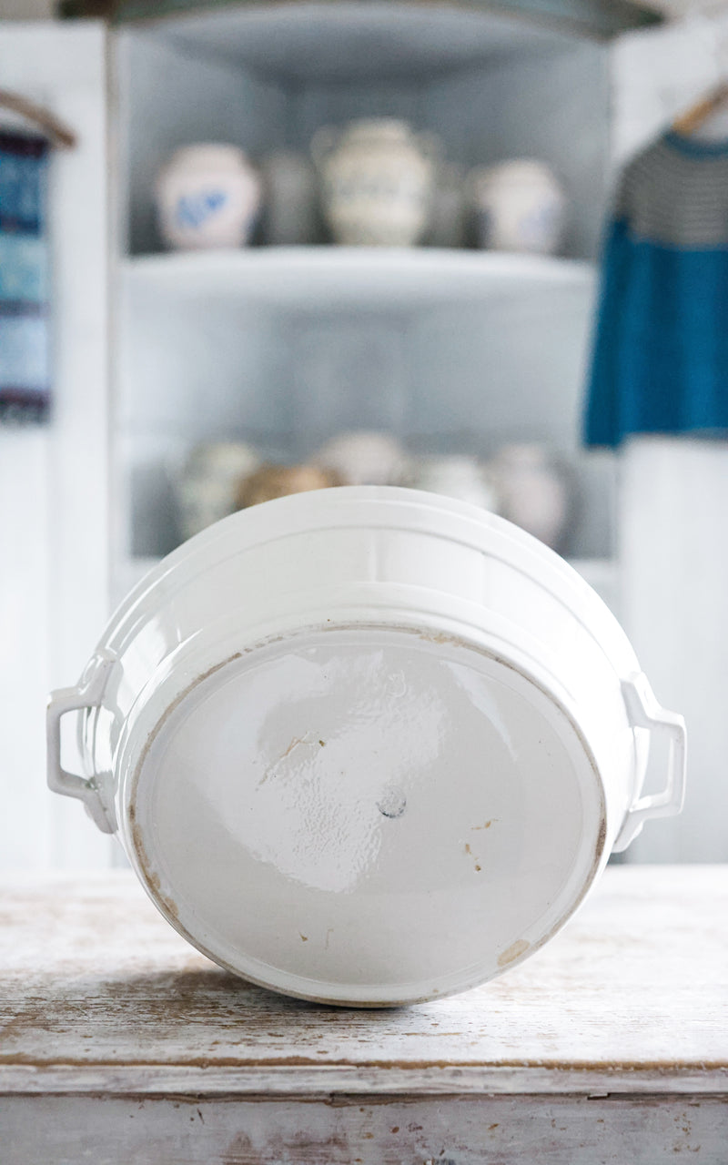 Vintage Belgian Ironstone Foot Bath