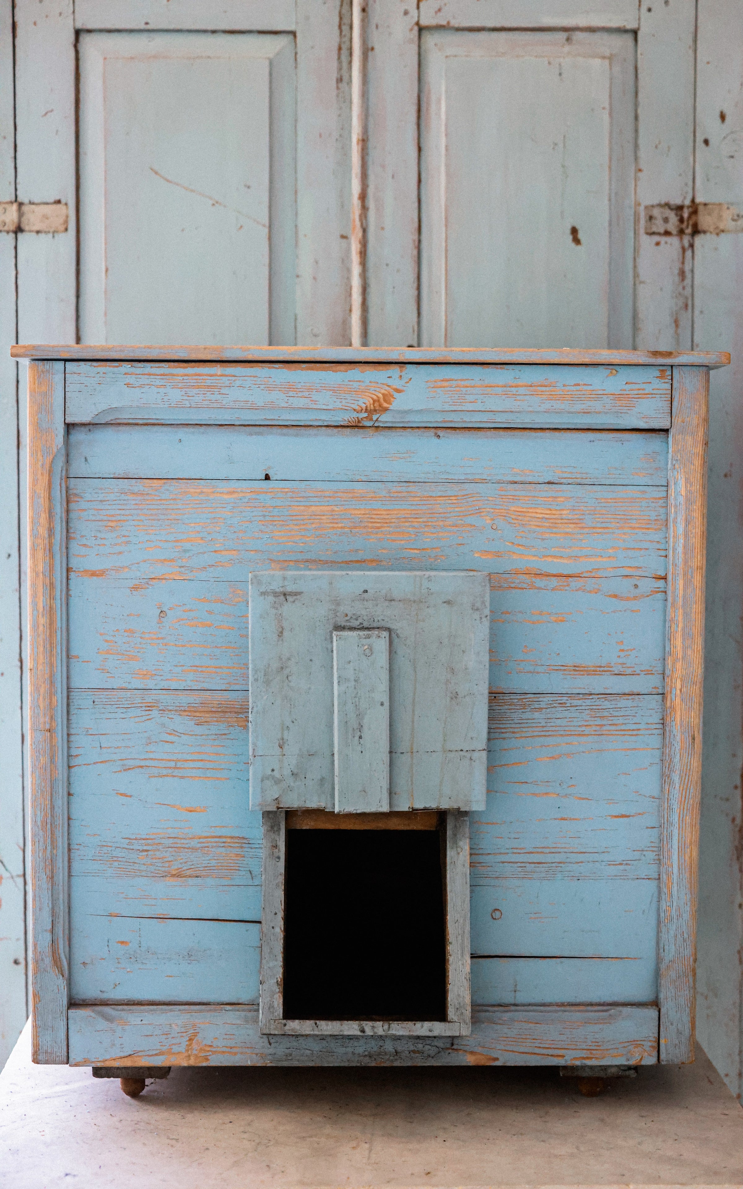 Vintage French Root Vegetable Storage Cabinet