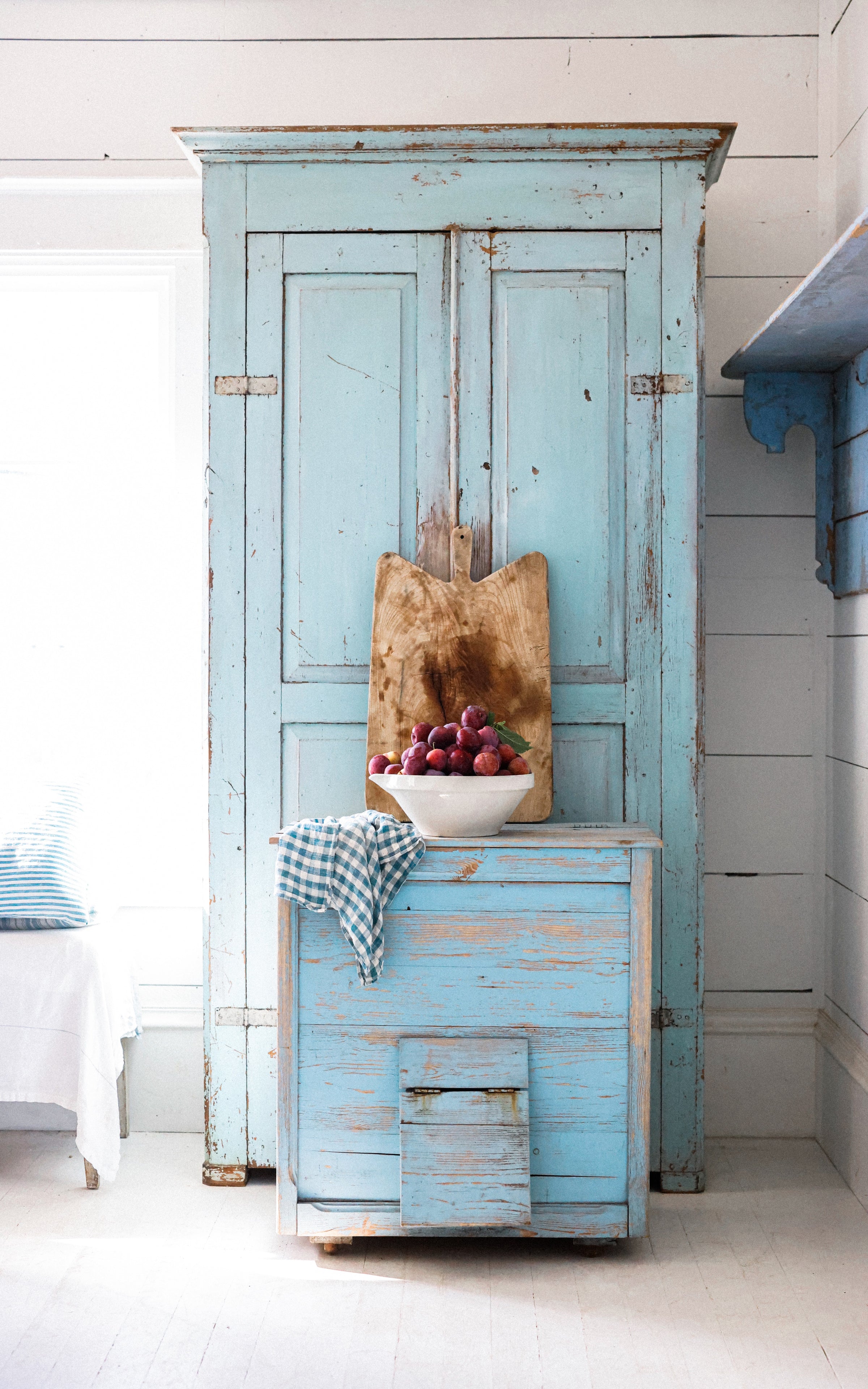 Vintage French Root Vegetable Storage Cabinet