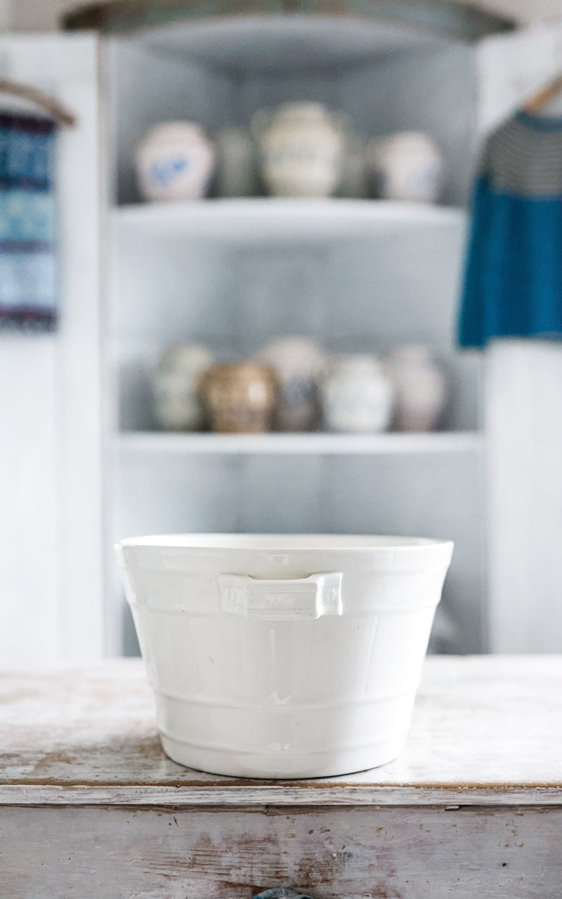 Vintage Dutch Ironstone Foot Bath