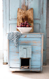 Vintage French Root Vegetable Storage Cabinet