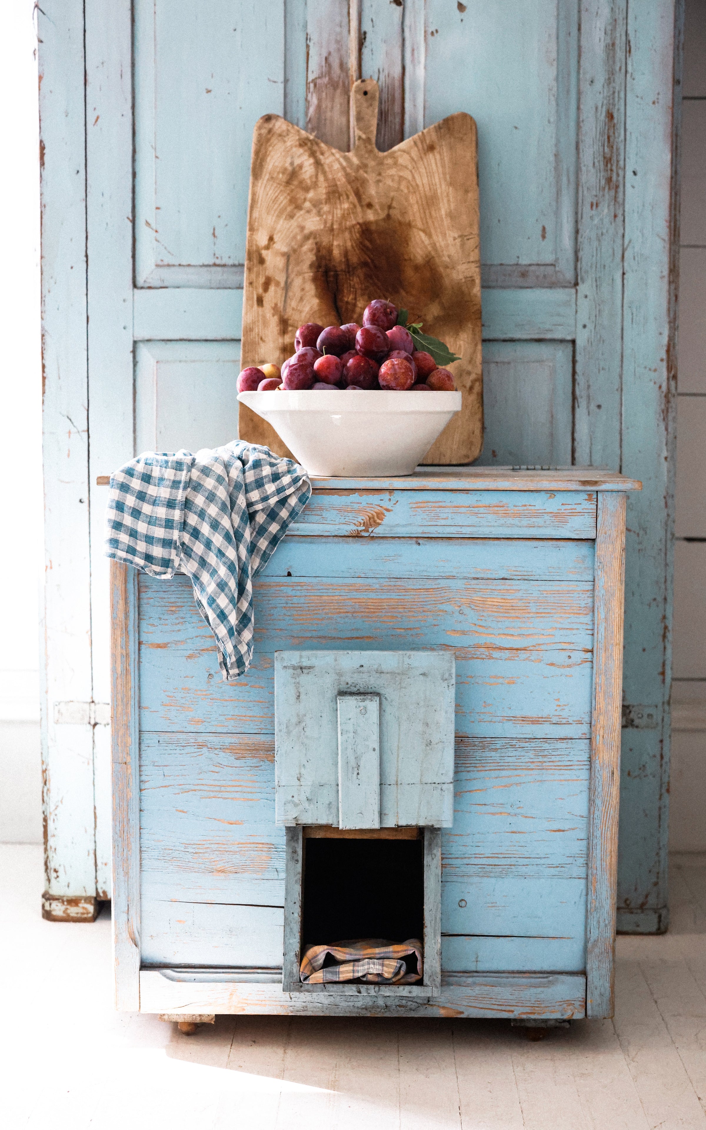 Vintage French Root Vegetable Storage Cabinet