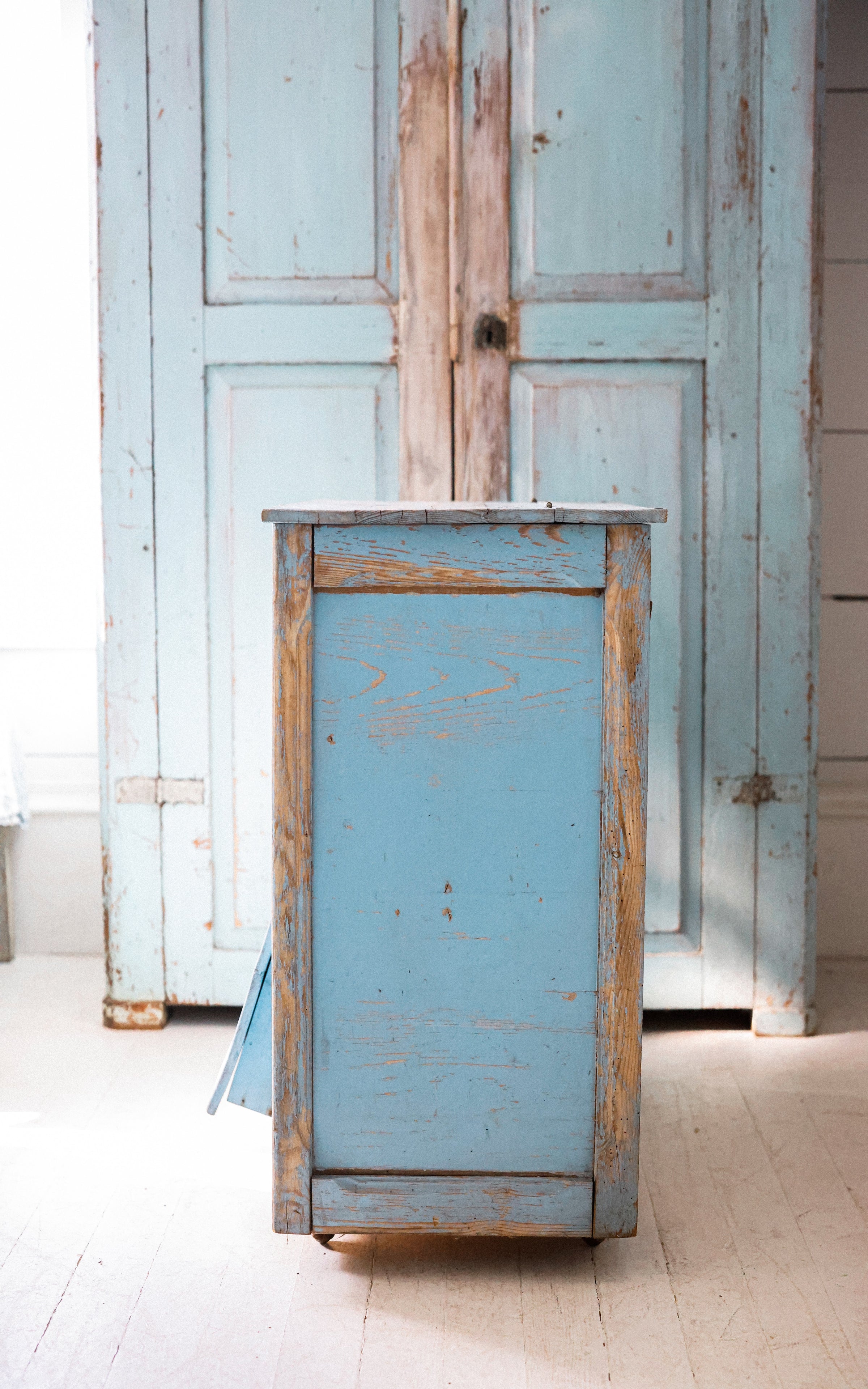 Vintage French Root Vegetable Storage Cabinet