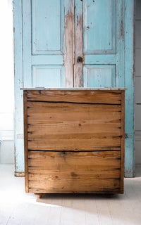 Vintage French Root Vegetable Storage Cabinet