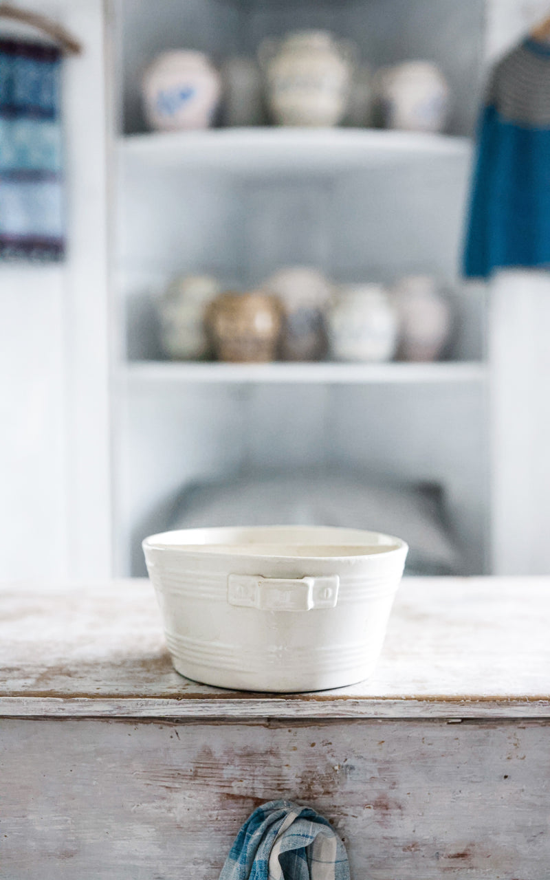 Petite Vintage French Ironstone Footpath