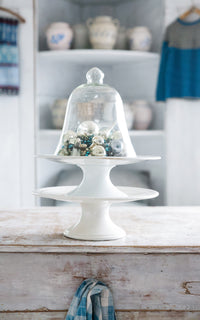 Vintage Stoneware Cake Stand