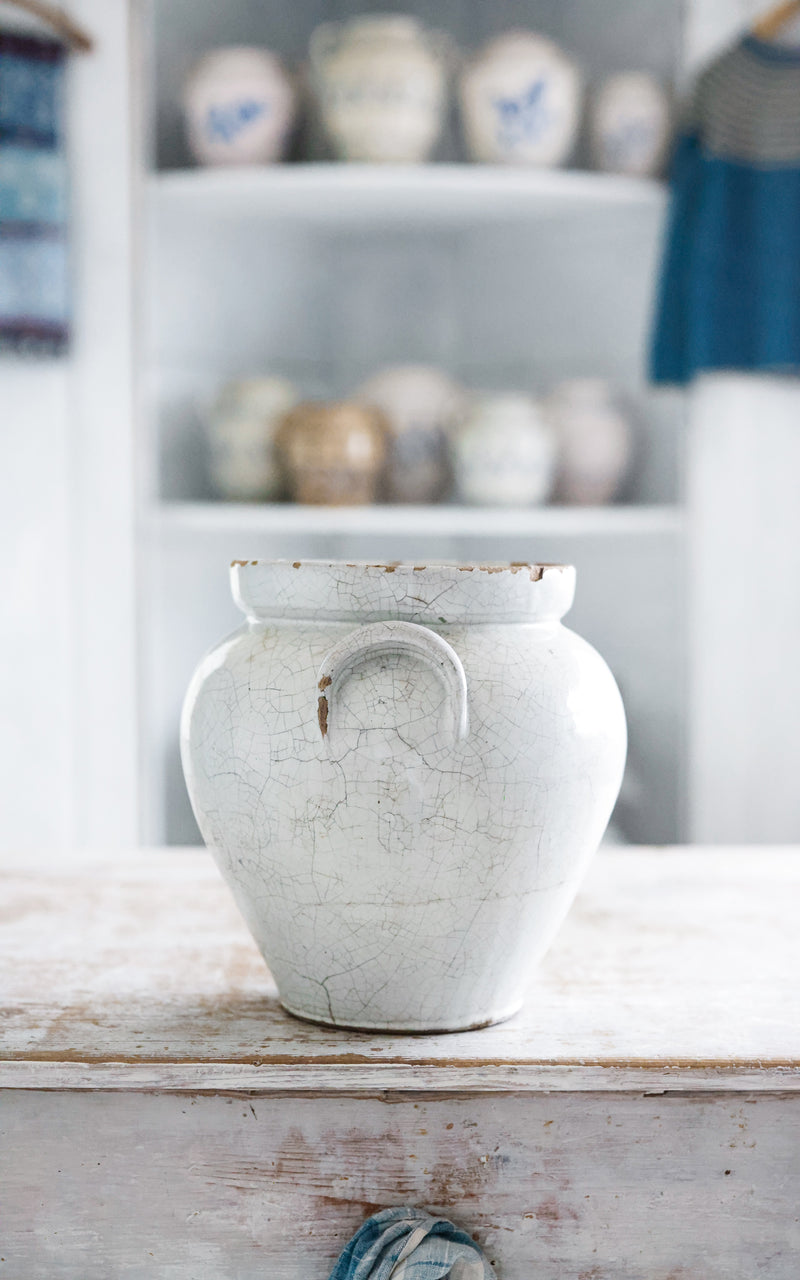 Vintage French Stoneware Crock