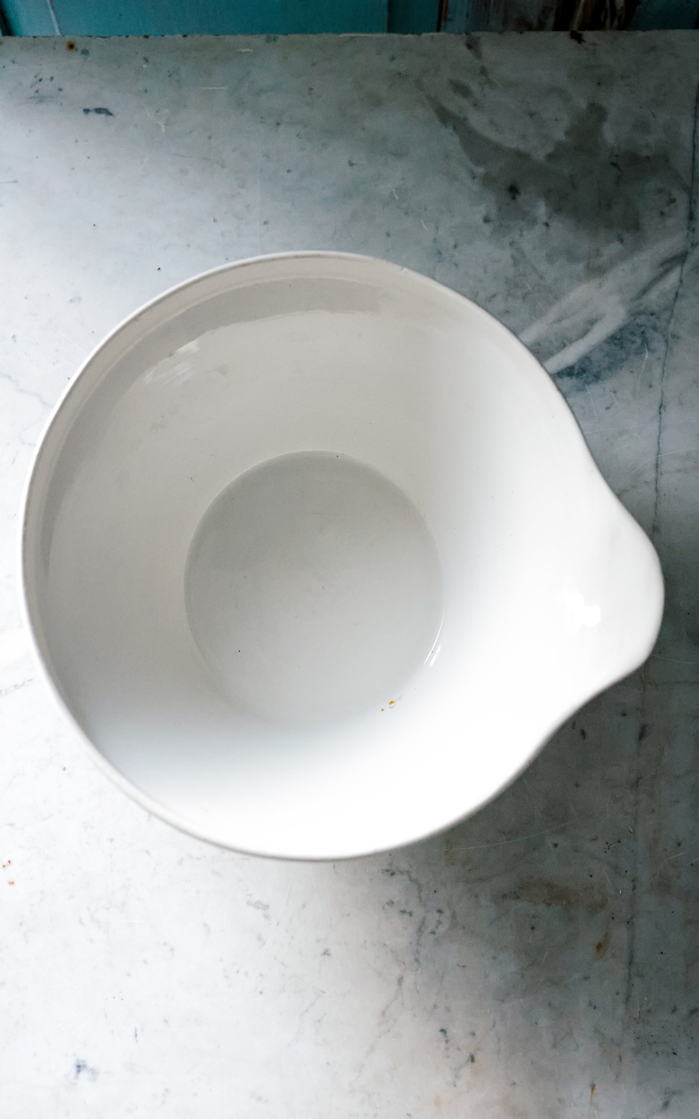 Vintage Swedish Stoneware Dairy Bowl