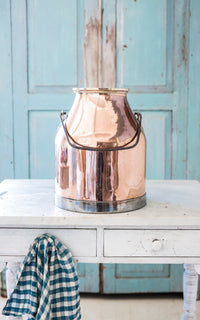Vintage French Copper Milk Bucket
