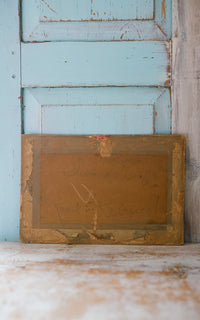 Vintage French Winter Scene in the Country Painting