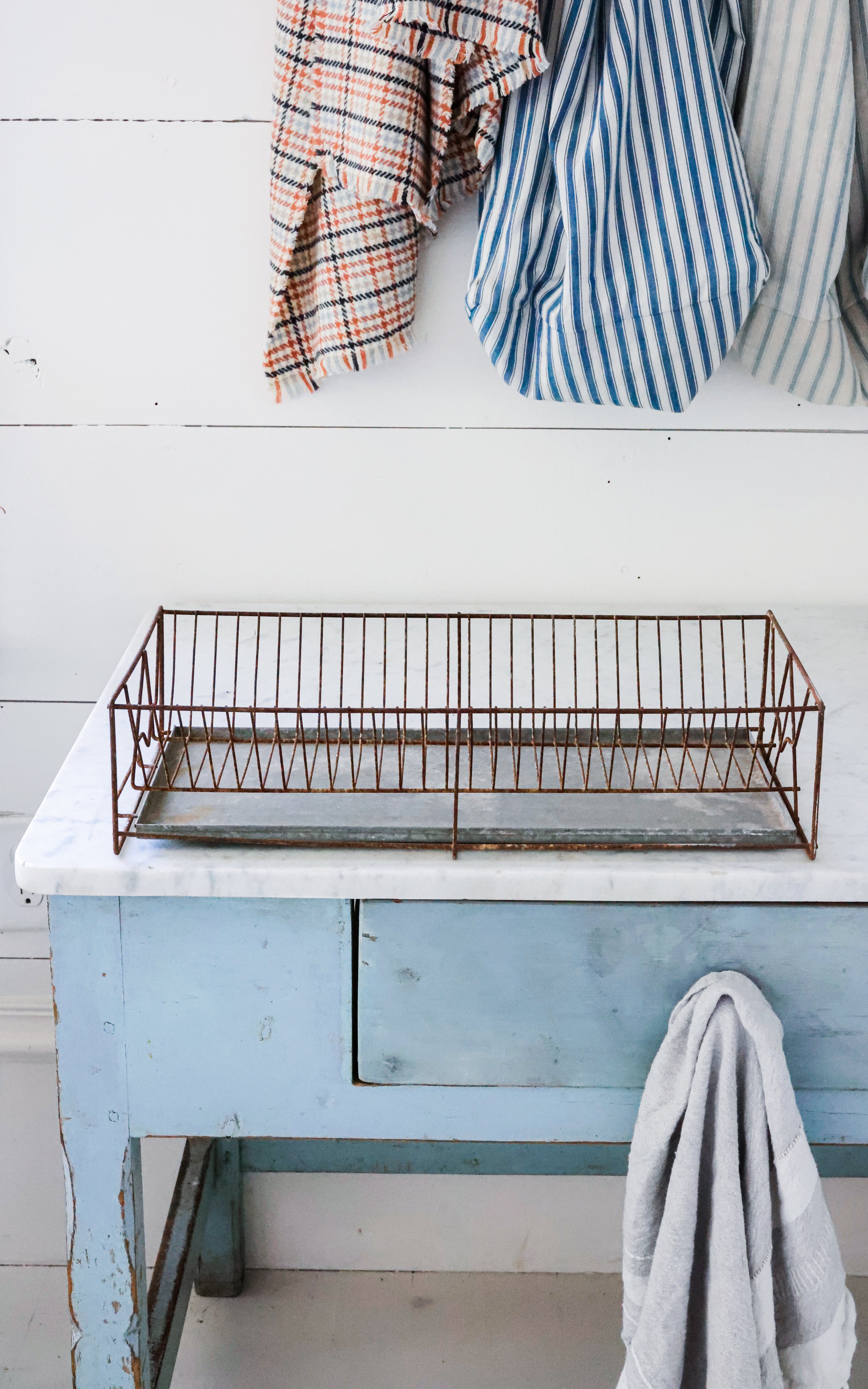 Vintage French Drying Rack – Dreamy Whites