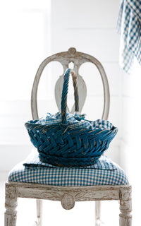 Vintage Swedish Indigo Basket