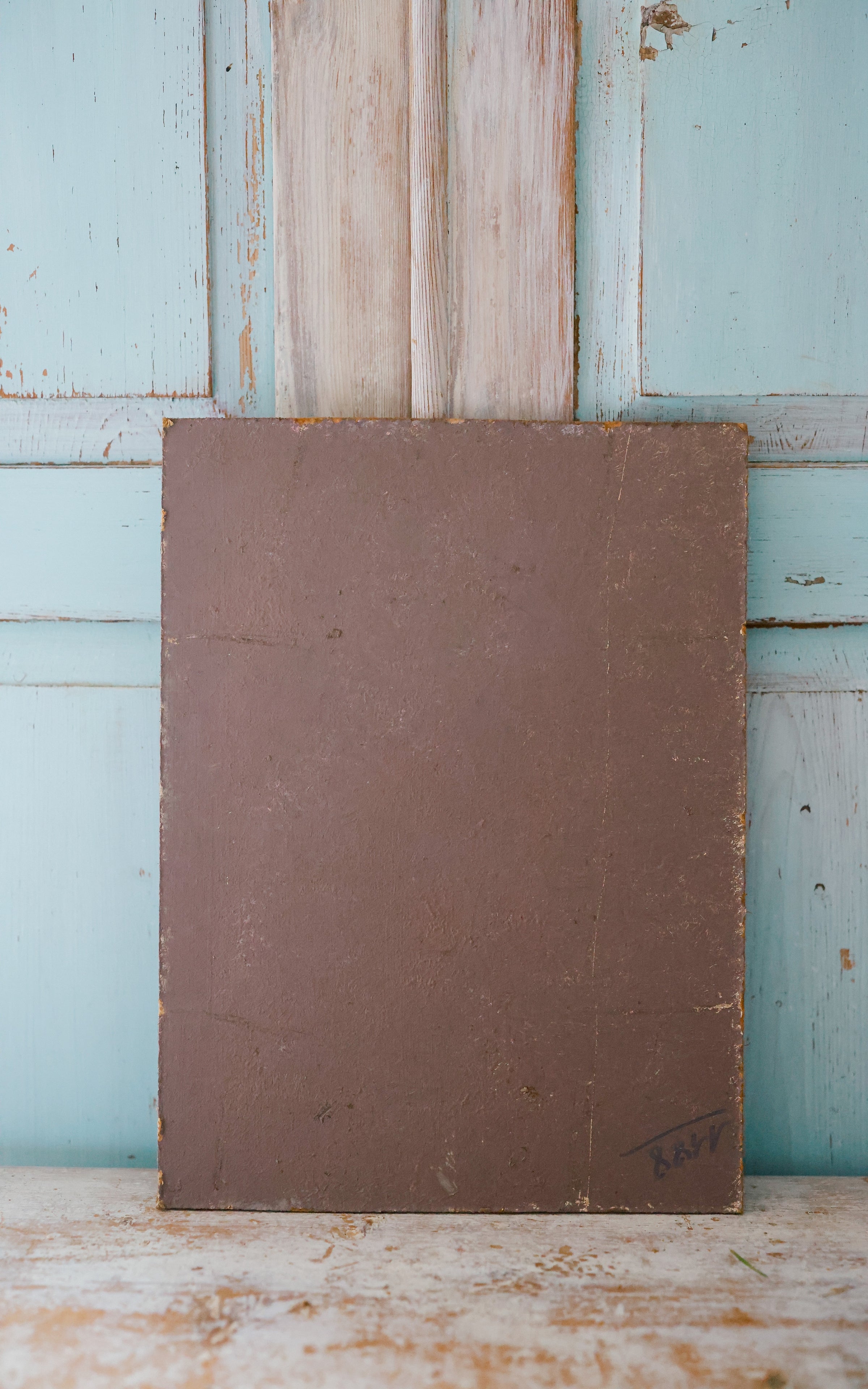 Vintage French Winter Scene in the Village Painting