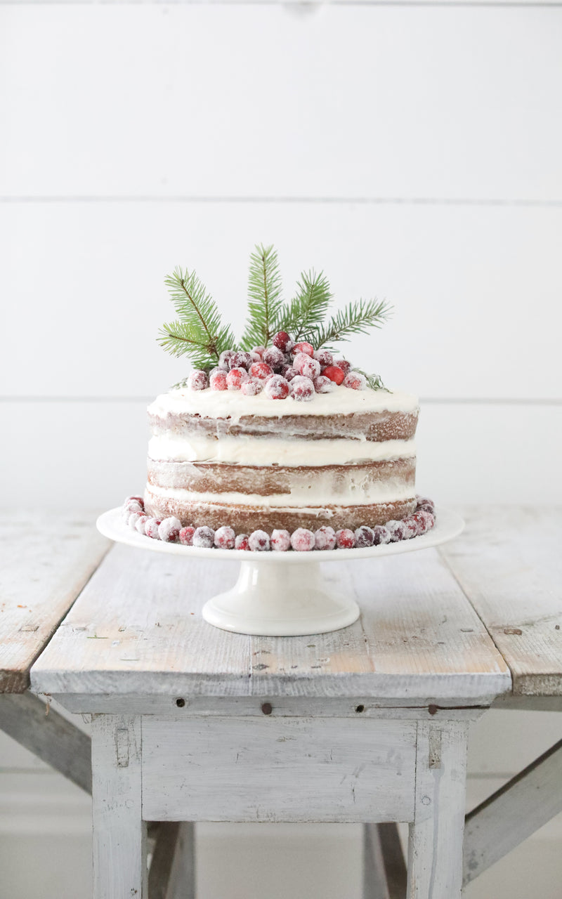 Vintage Stoneware Cake Stand