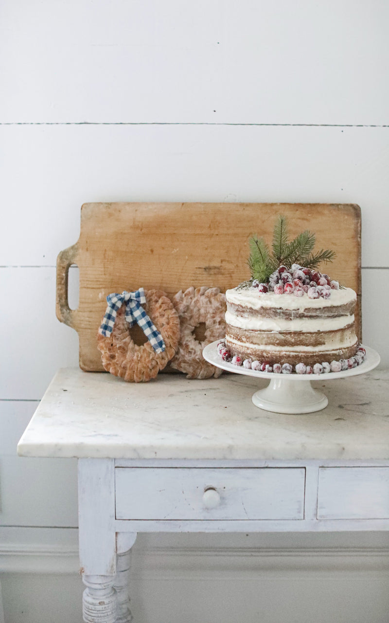 Vintage Stoneware Cake Stand