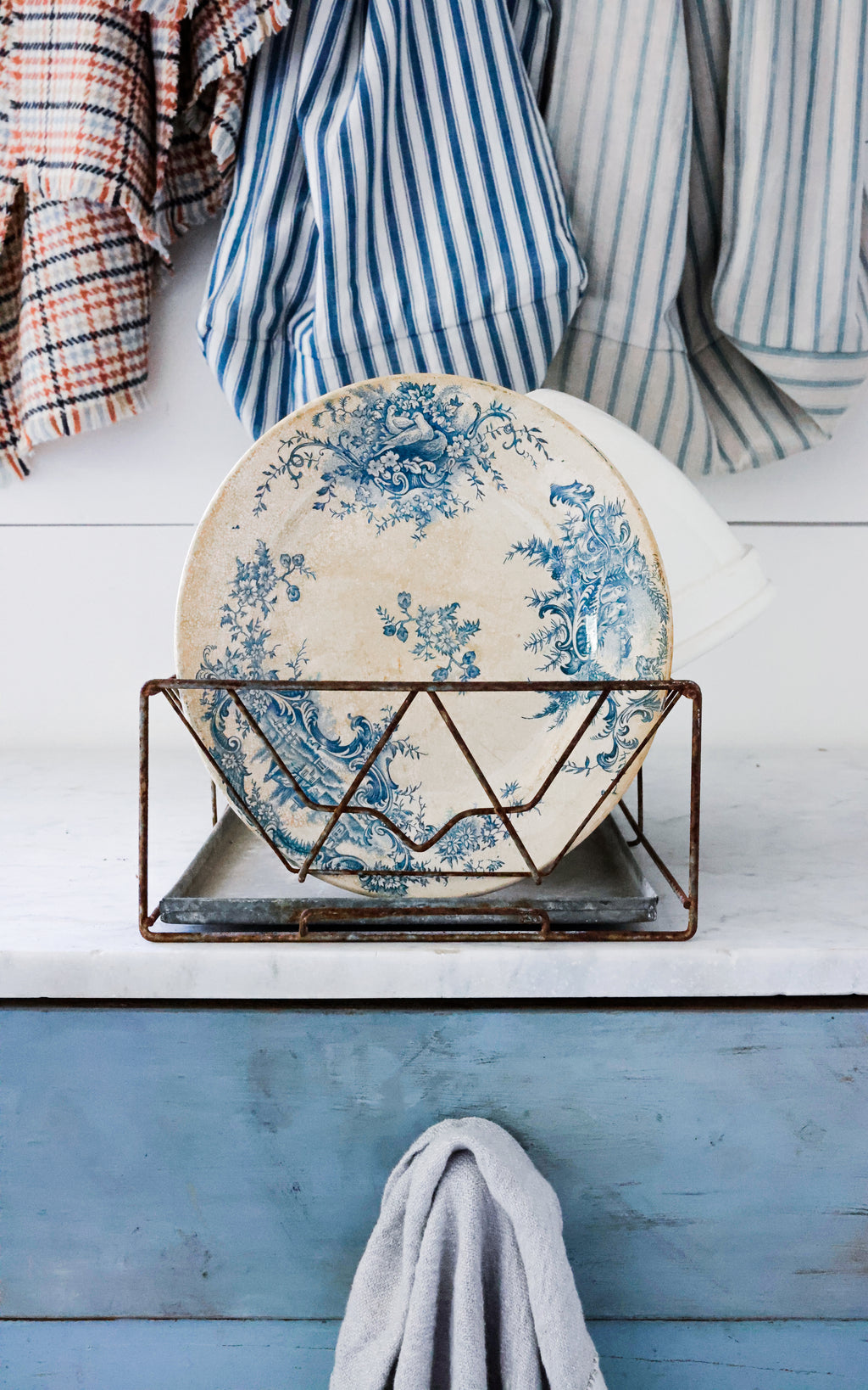 Vintage French Drying Rack – Dreamy Whites