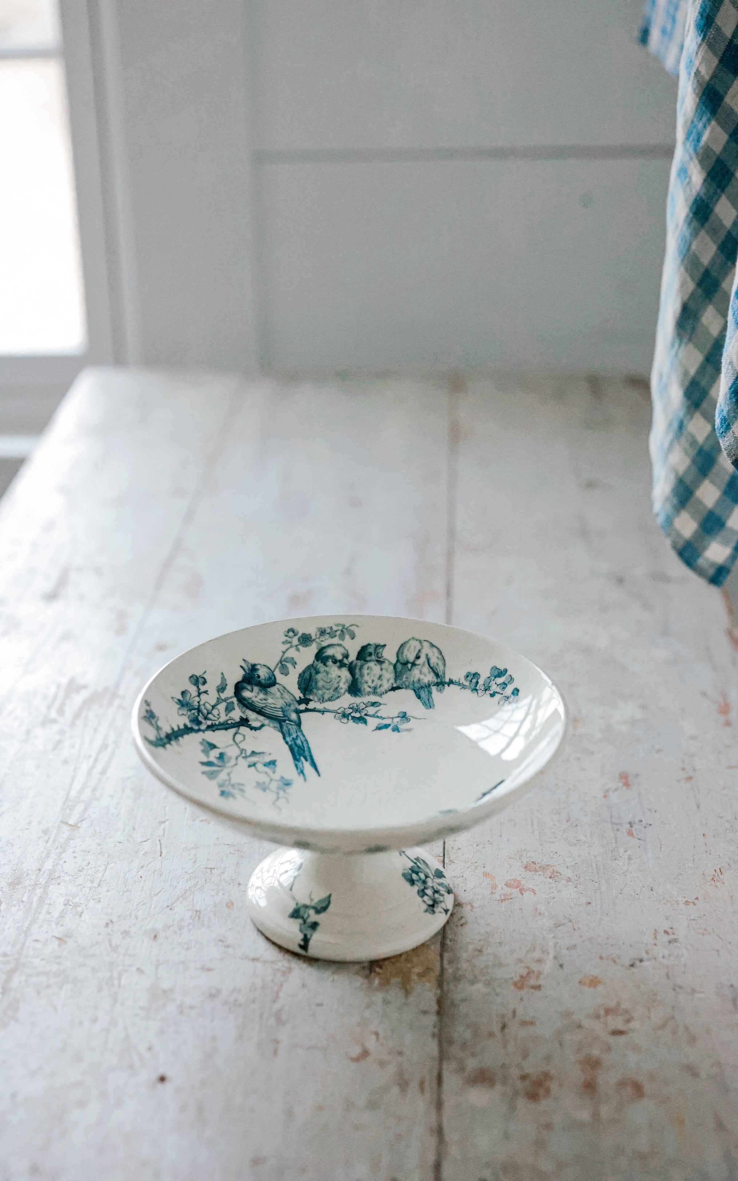 Vintage French Ironstone Compote