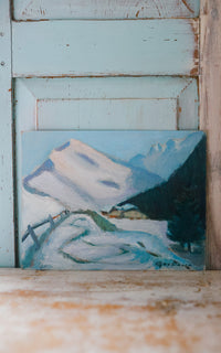 Vintage French Winter Painting