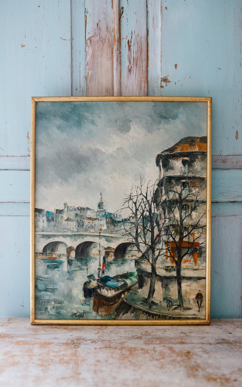 Winter in Paris Painting