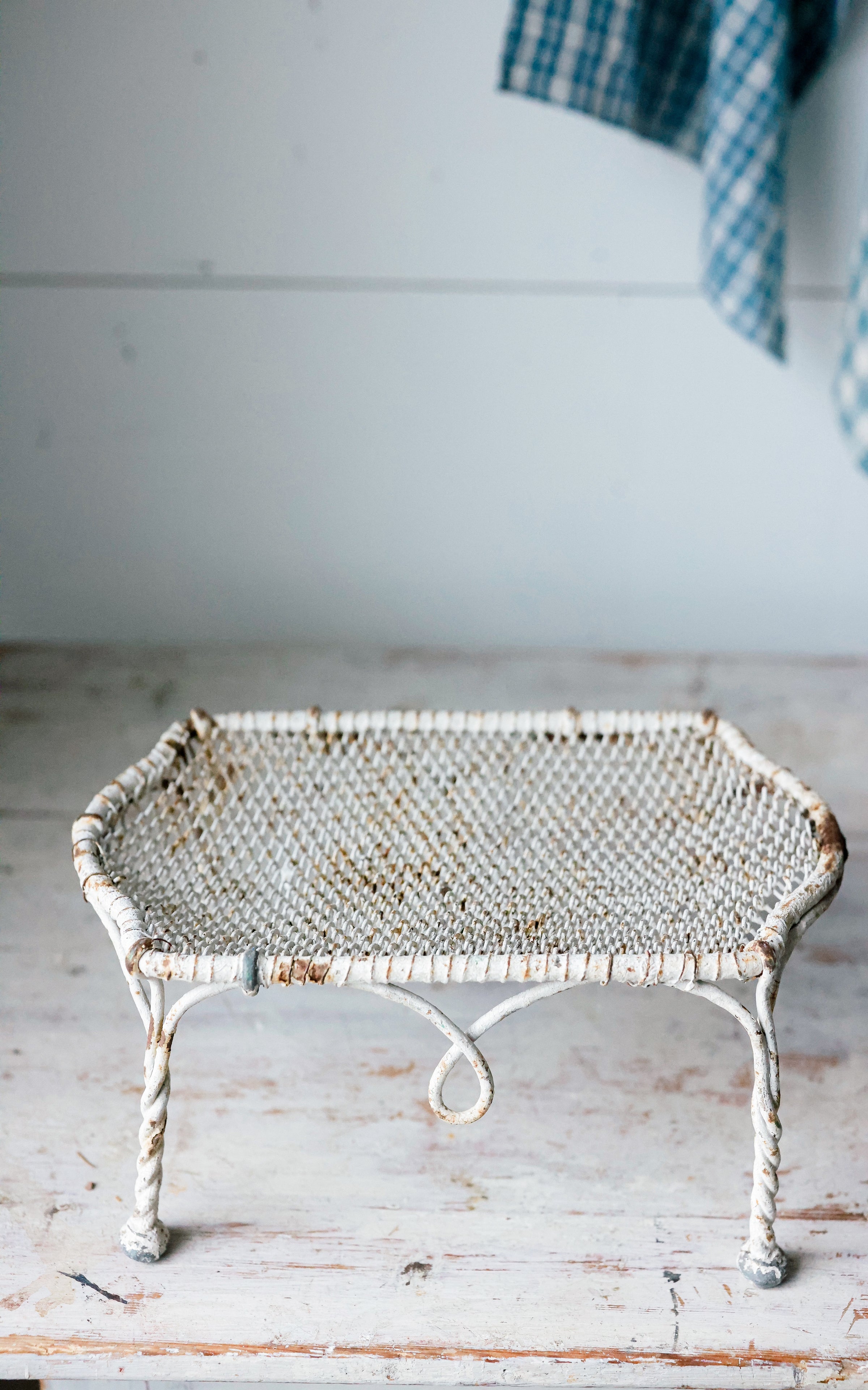 Vintage French Petite Stool