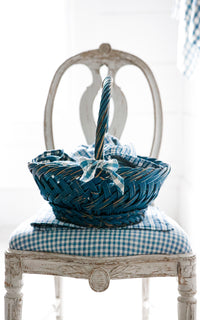 Vintage Swedish Indigo Basket