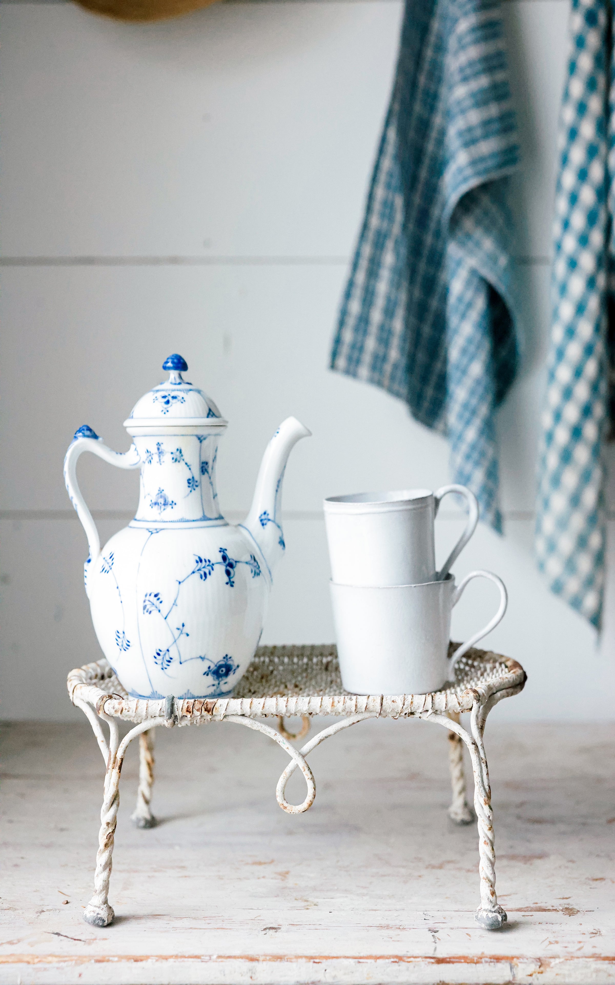 Vintage French Petite Stool