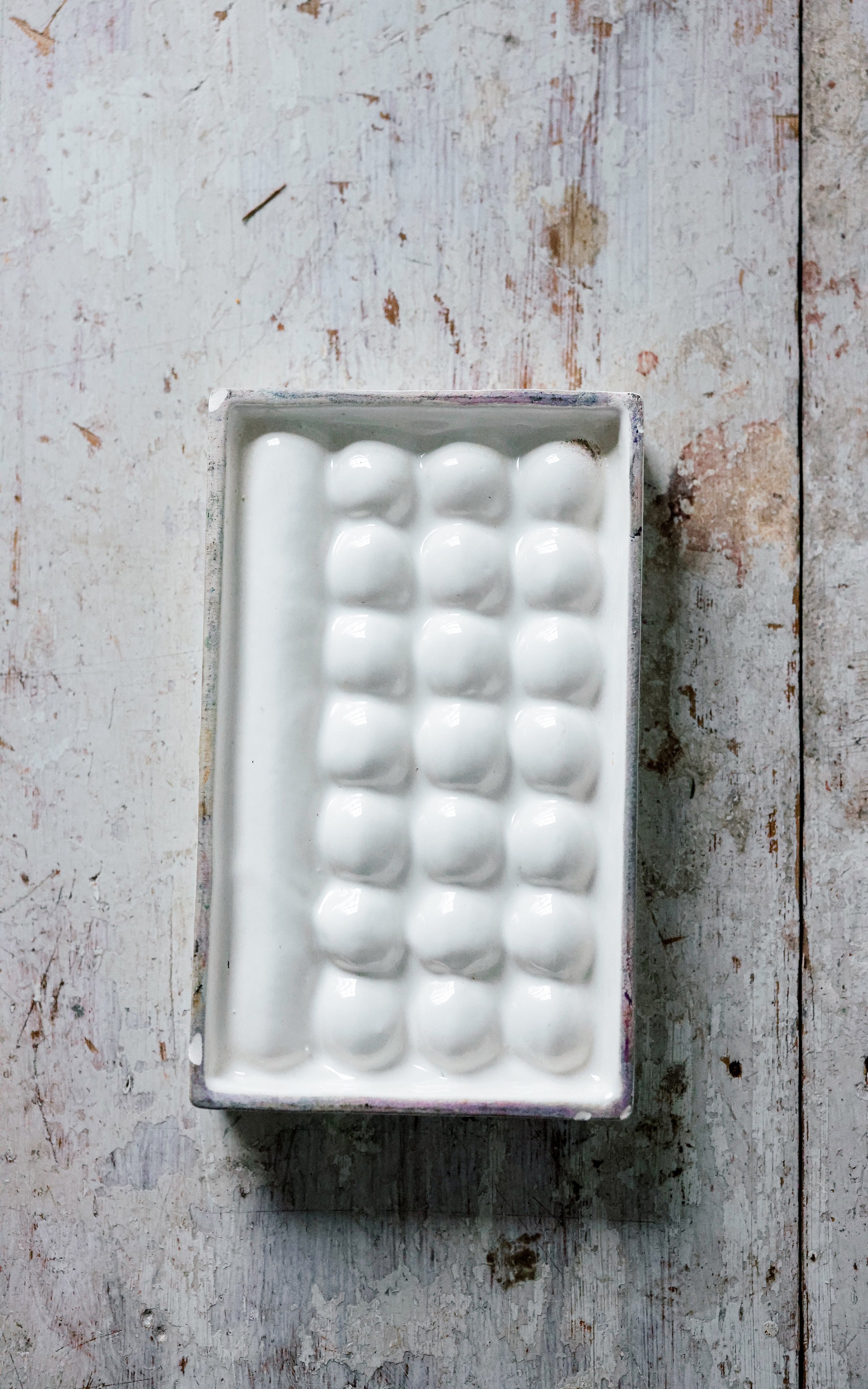 Vintage French Stoneware Artist Palette
