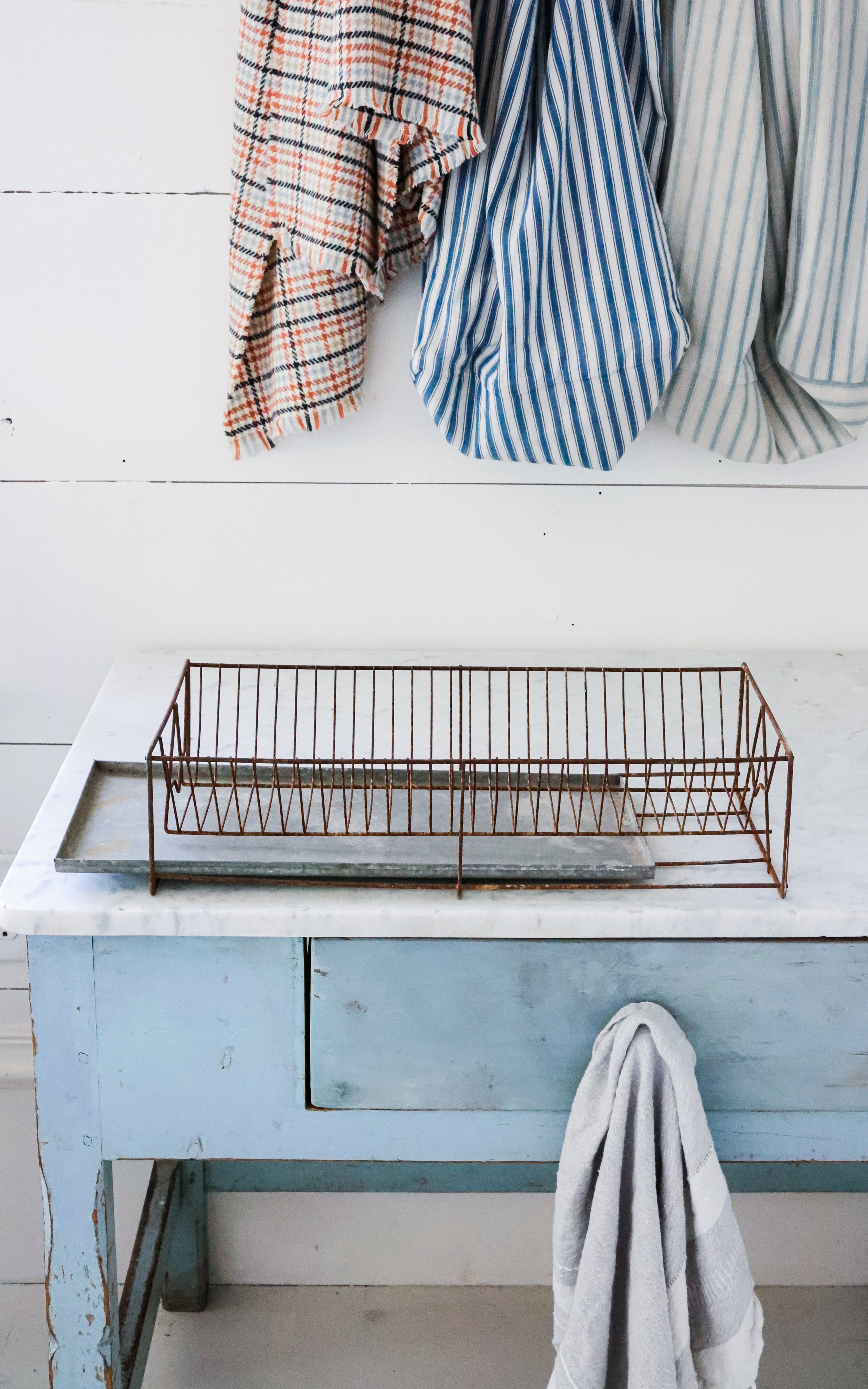 Vintage French Drying Rack – Dreamy Whites
