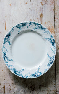 Vintage French Stoneware Cake Plate