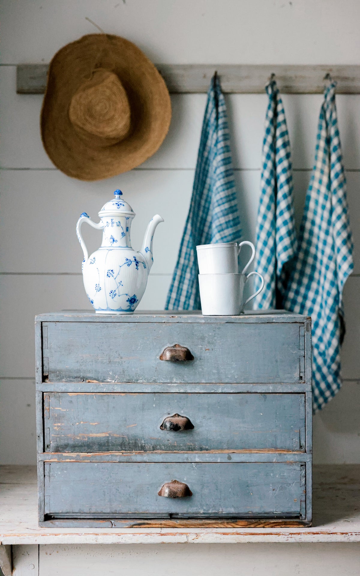 Vintage French Petite Chest of Drawers
