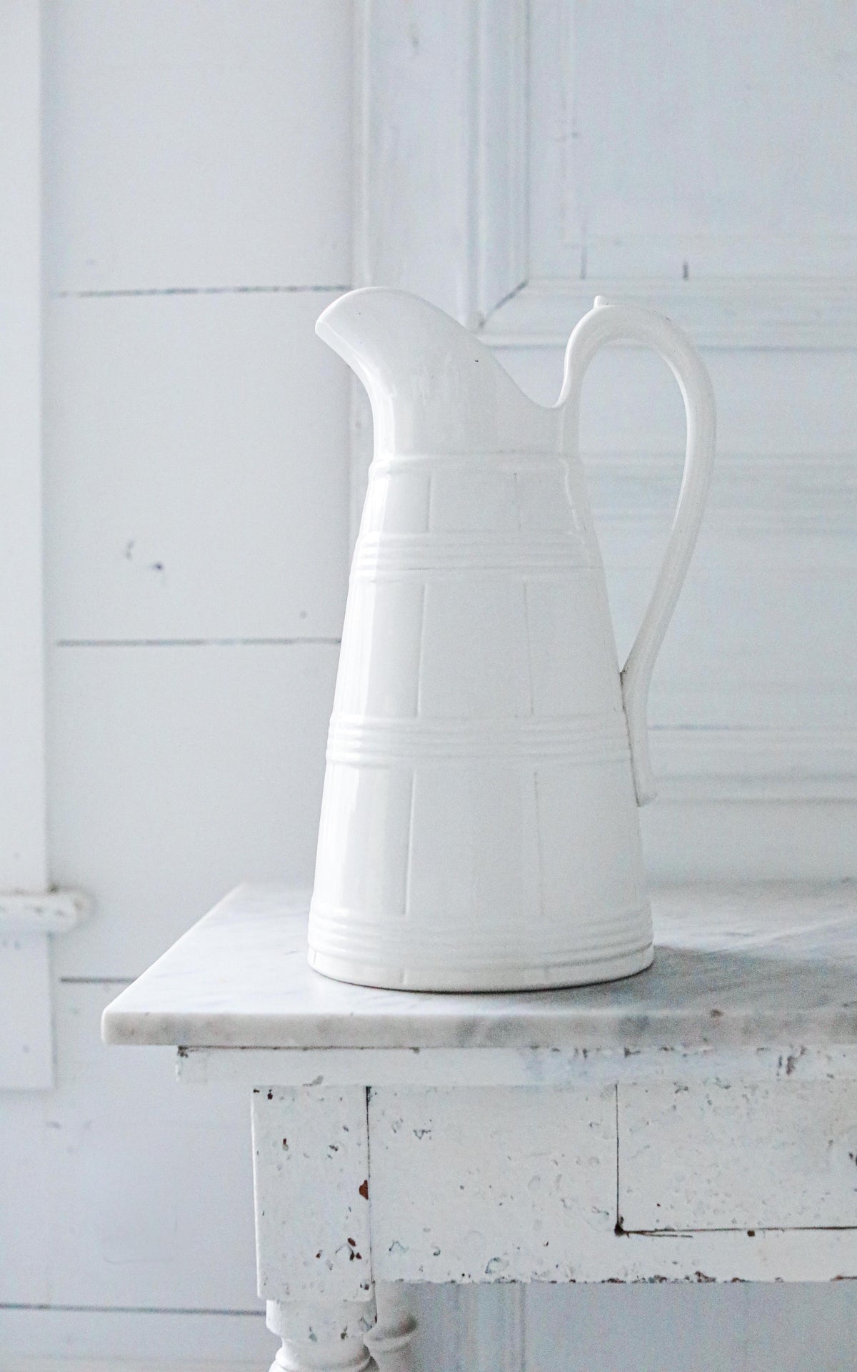 Vintage Belgian Ironstone Pitcher