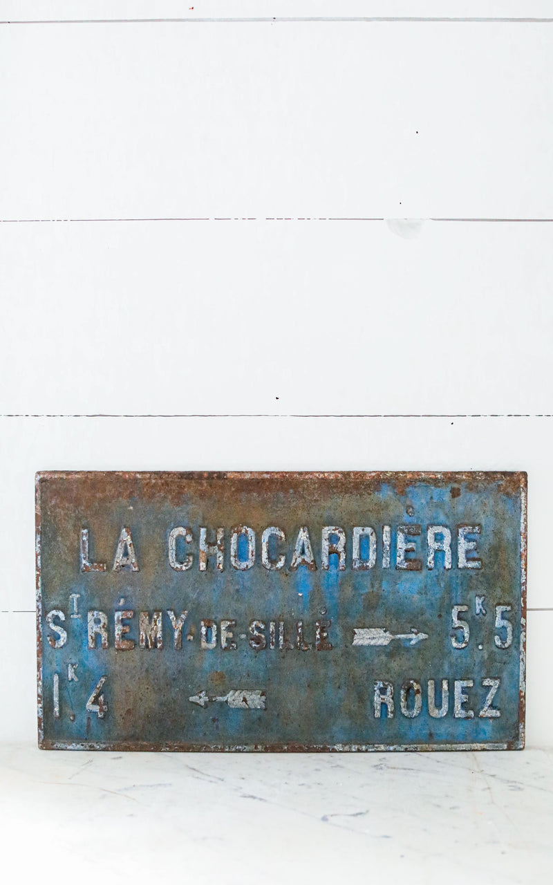 Vintage French Metal Sign
