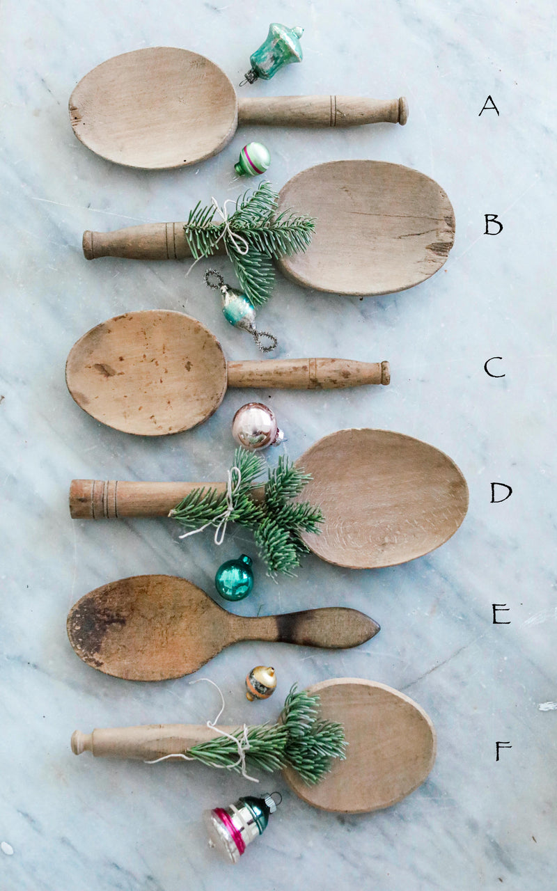 Vintage French Wooden Spoon