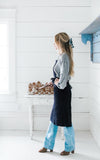 Dark Indigo French Textile Apron